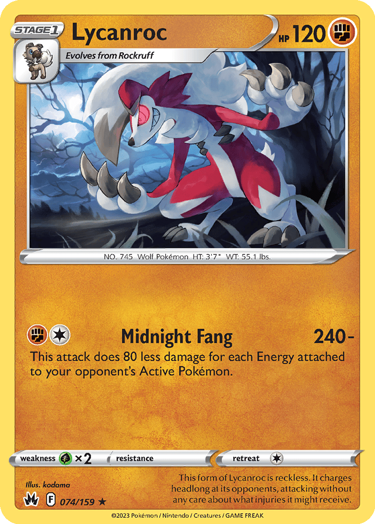 Lycanroc card