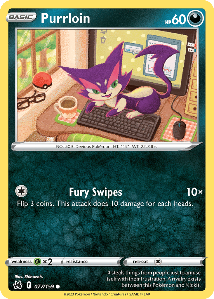 Purrloin card