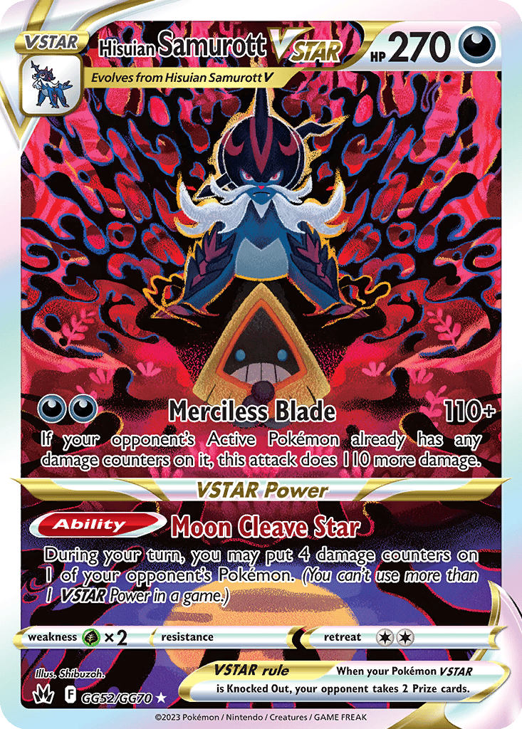Hisuian Samurott VSTAR card