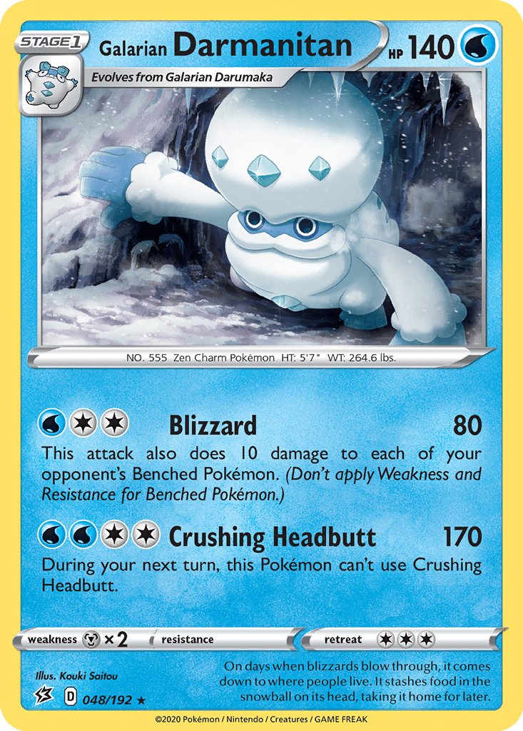 Galarian Darmanitan card