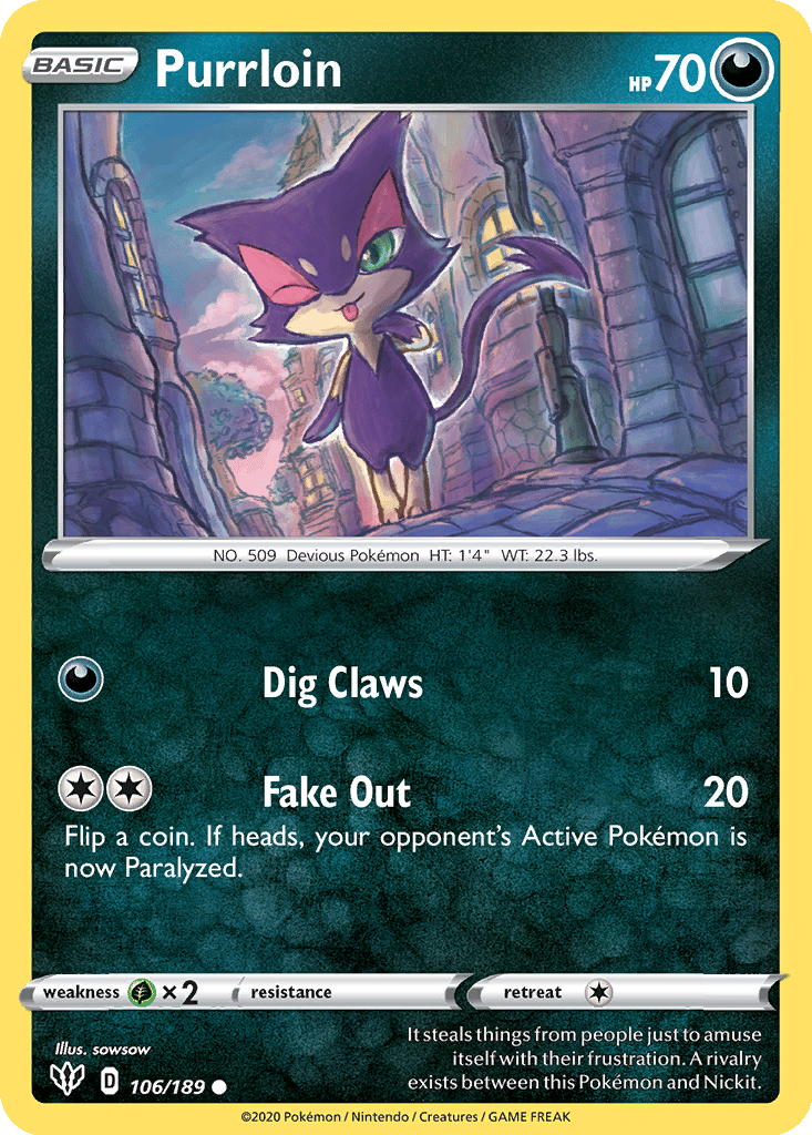 Purrloin card
