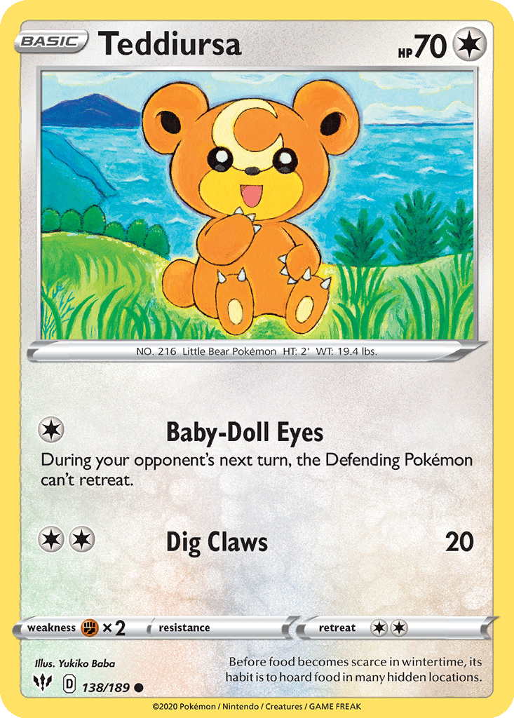 Teddiursa card