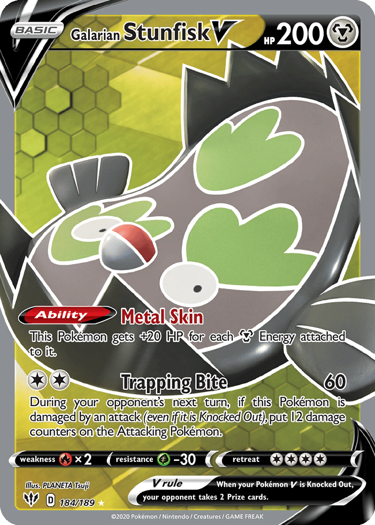 Galarian Stunfisk V card