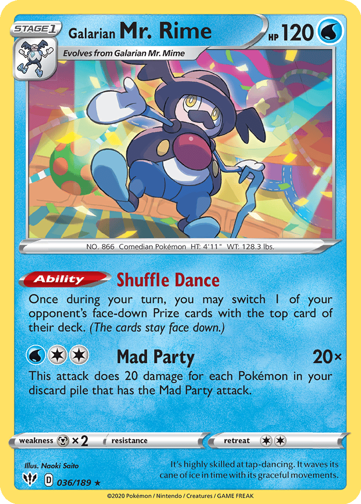 Galarian Mr. Rime card