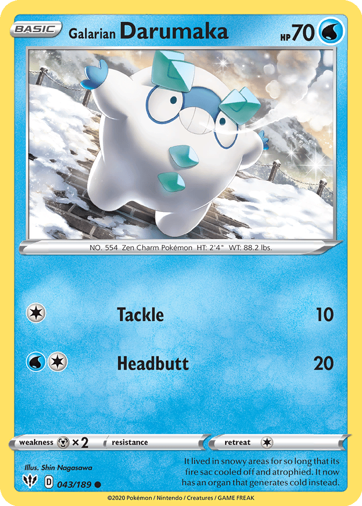 Galarian Darumaka card
