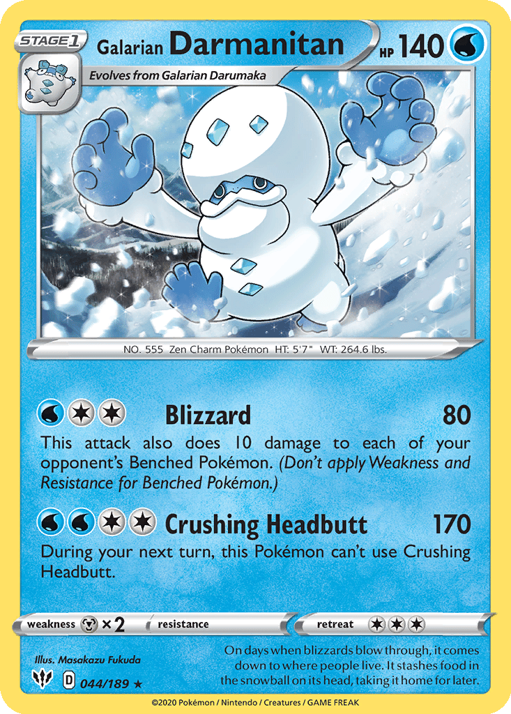 Galarian Darmanitan card