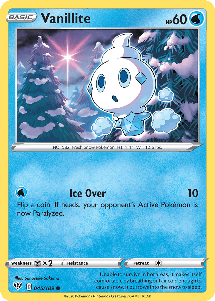 Vanillite card