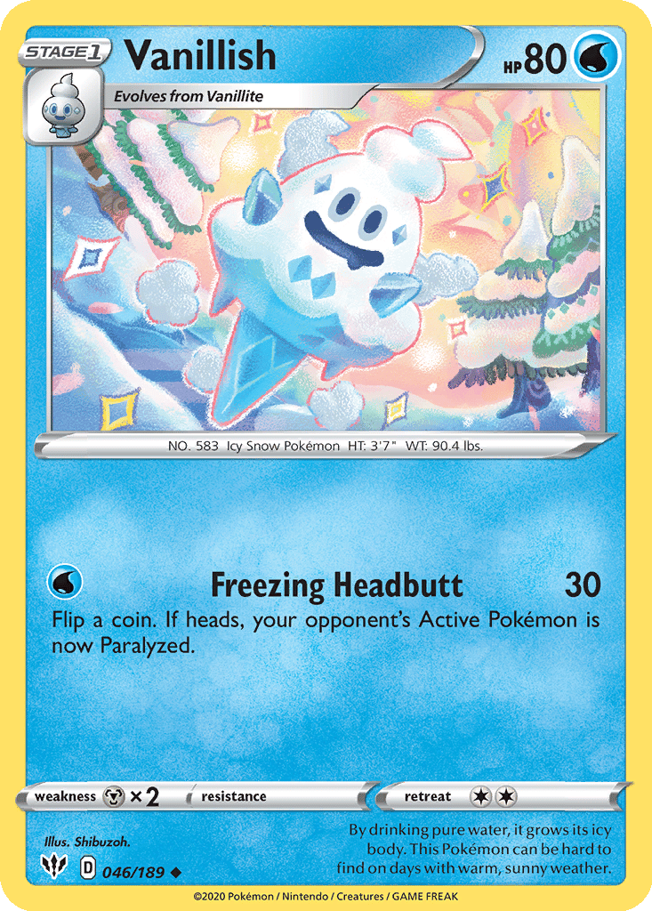 Vanillish card