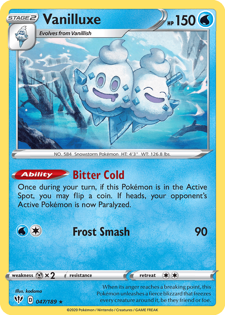 Vanilluxe card