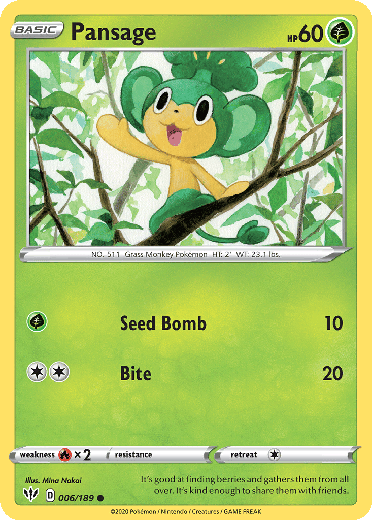 Pansage card