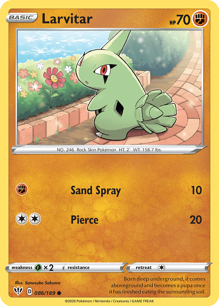 Larvitar card