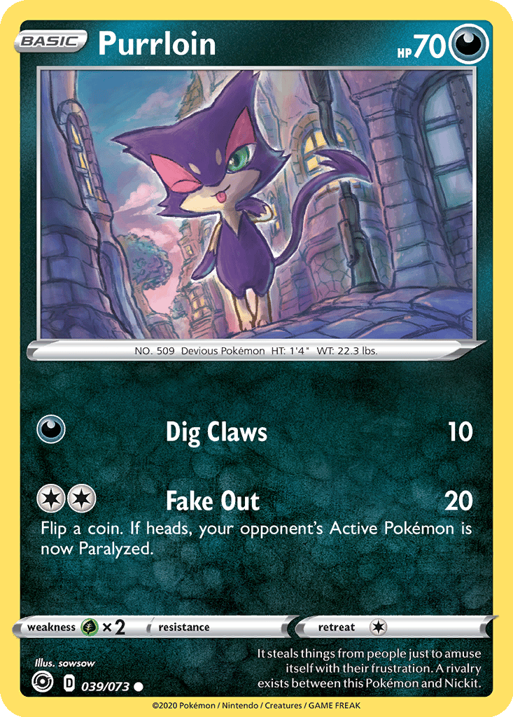Purrloin card