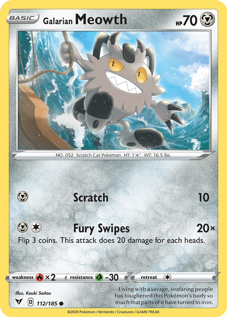 Galarian Meowth card