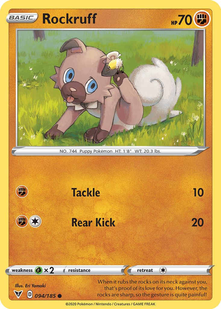 Rockruff card