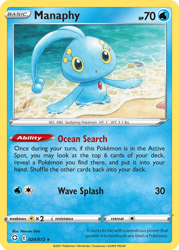 Manaphy card