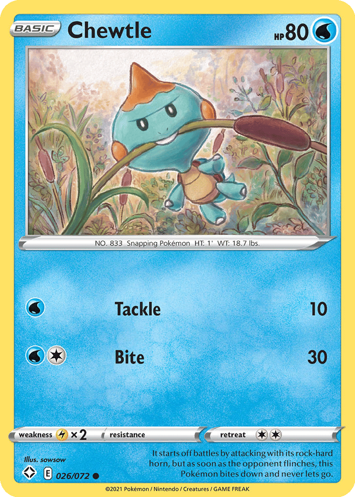 Chewtle card