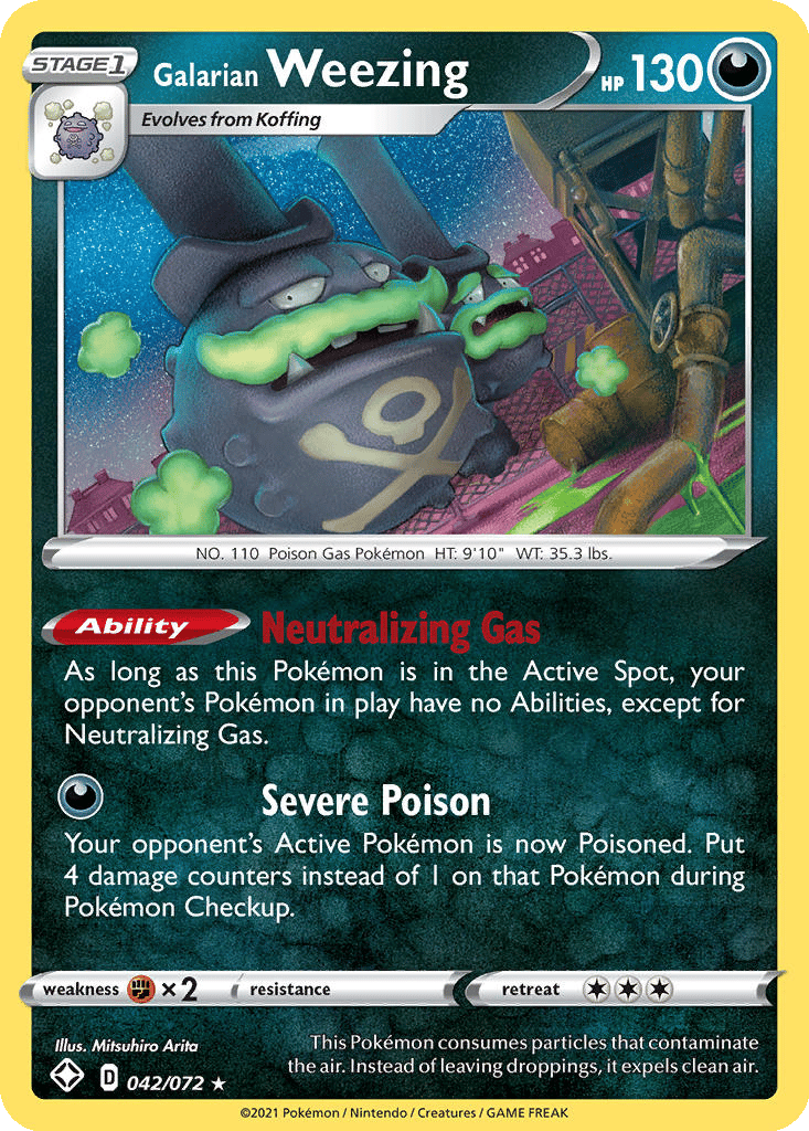Galarian Weezing card