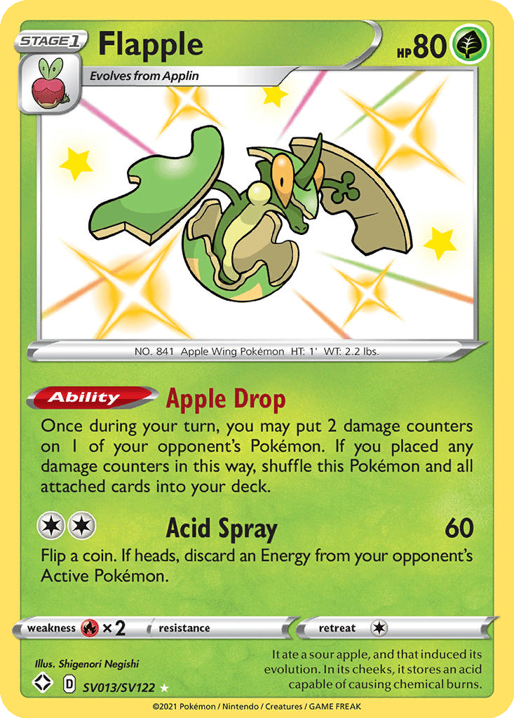 Flapple card