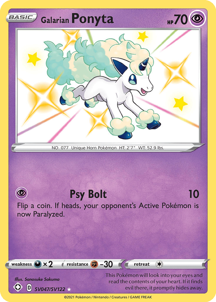 Galarian Ponyta card