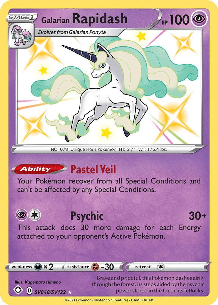 Galarian Rapidash card