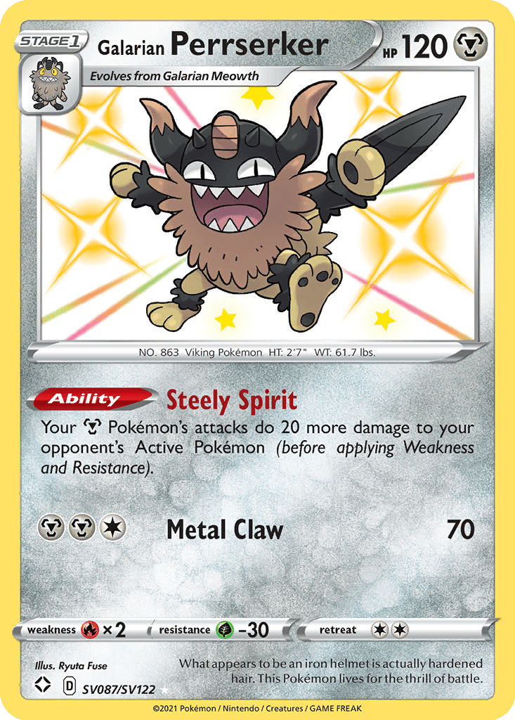 Galarian Perrserker card