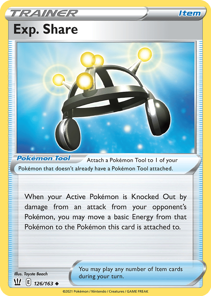 Exp. Share card