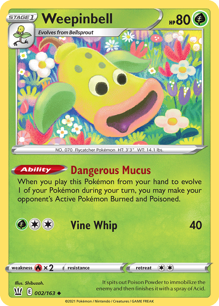 Weepinbell card