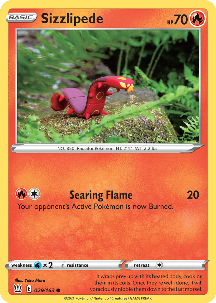 Sizzlipede card