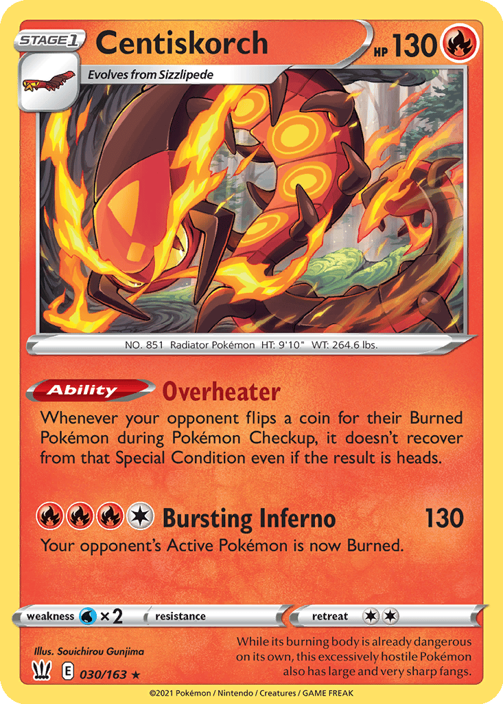 Centiskorch card