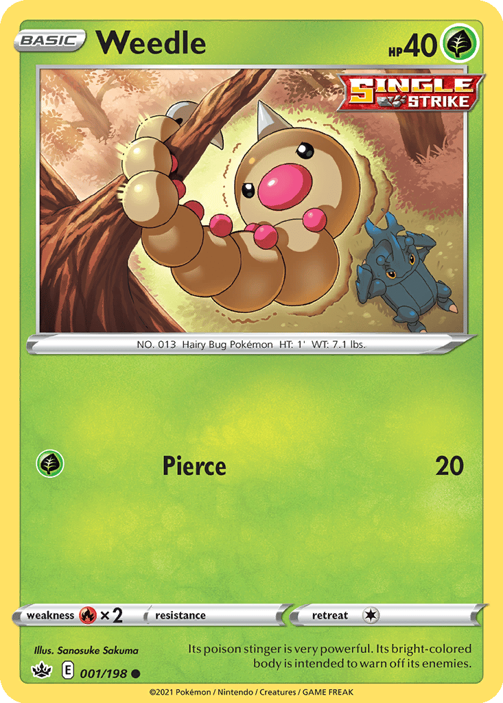 Weedle card