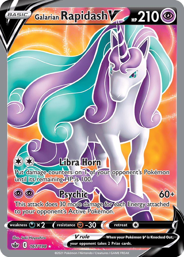 Galarian Rapidash V card