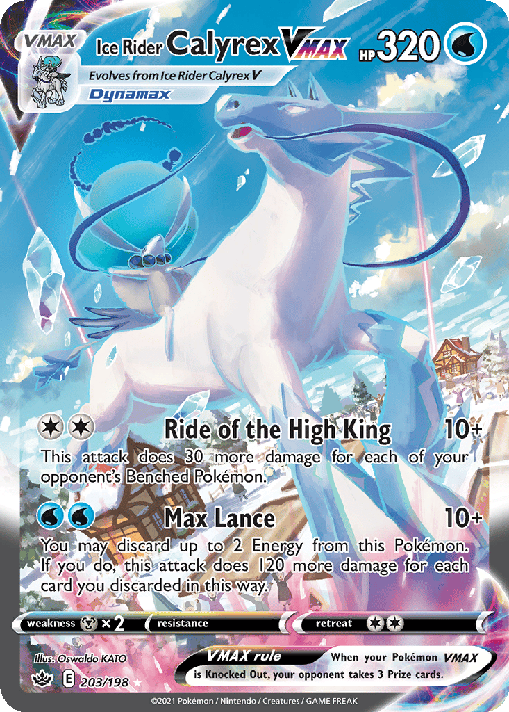 Ice Rider Calyrex VMAX card