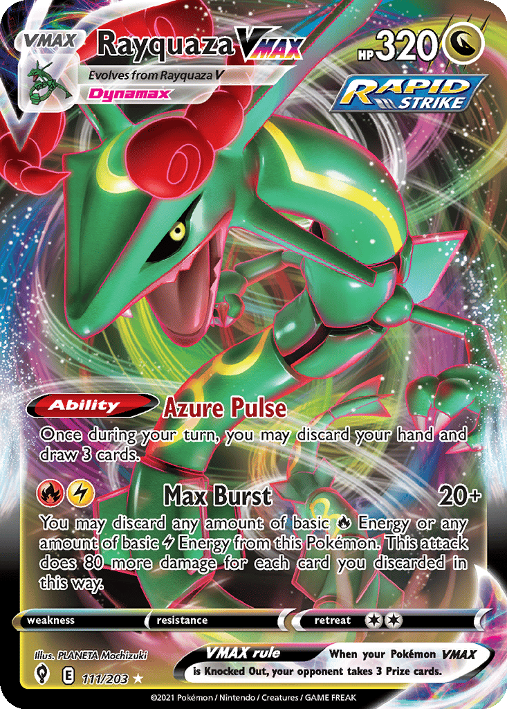 Rayquaza VMAX card