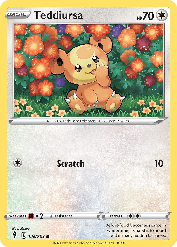 Teddiursa card