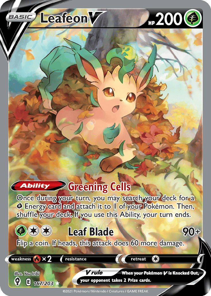 Leafeon V card