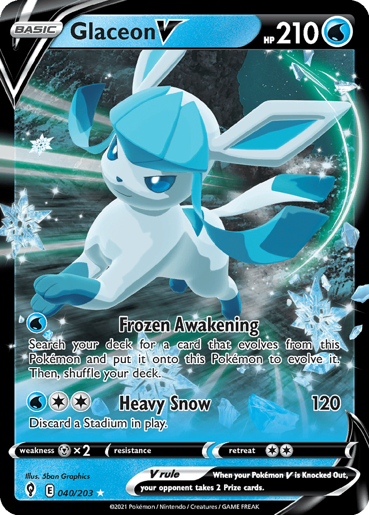 Glaceon V card