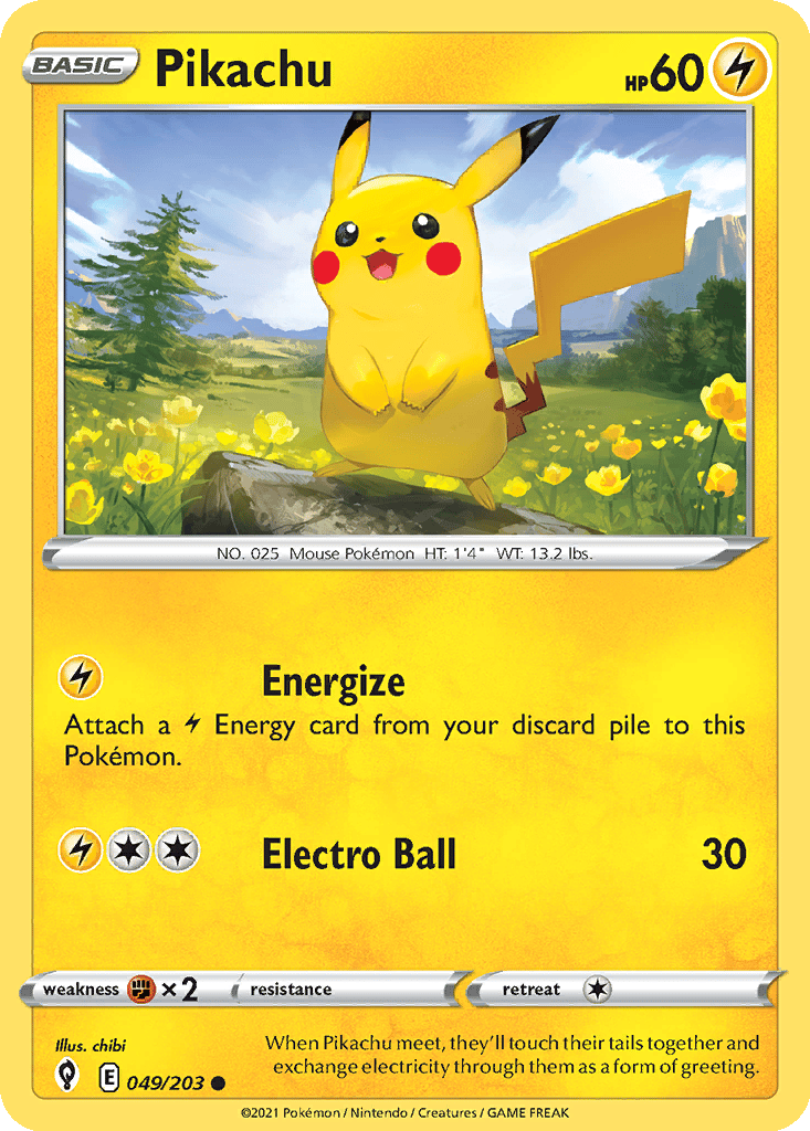 Pikachu card