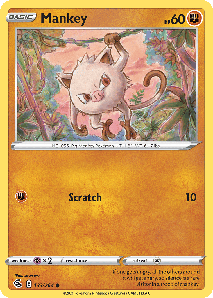 Mankey card
