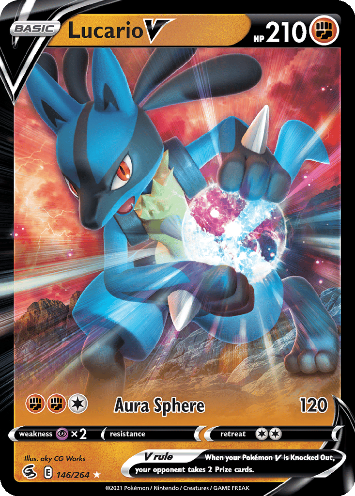 Lucario V card