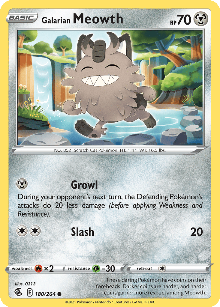 Galarian Meowth card