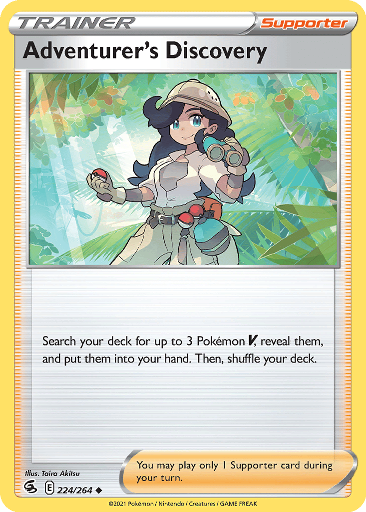 Adventurer's Discovery card