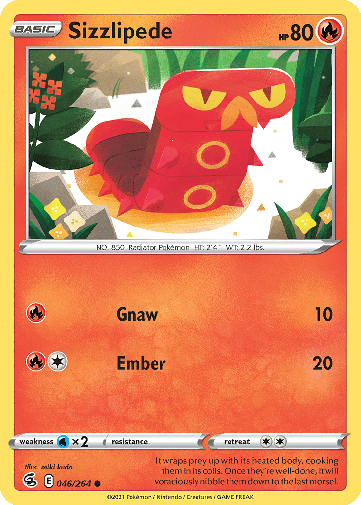 Sizzlipede card