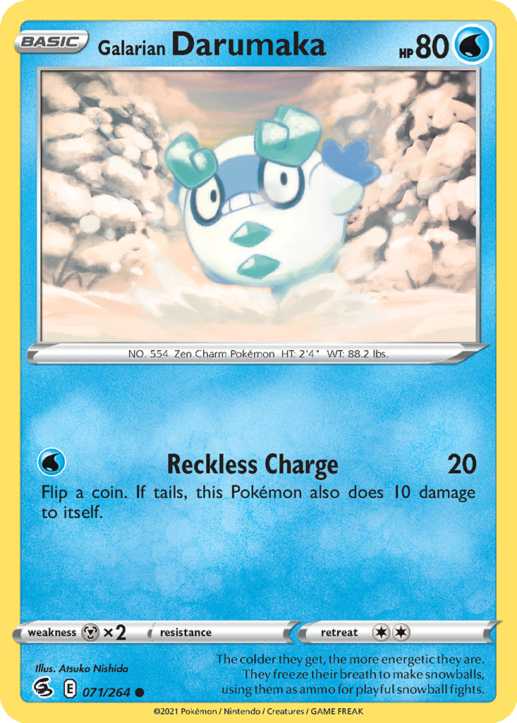 Galarian Darumaka card
