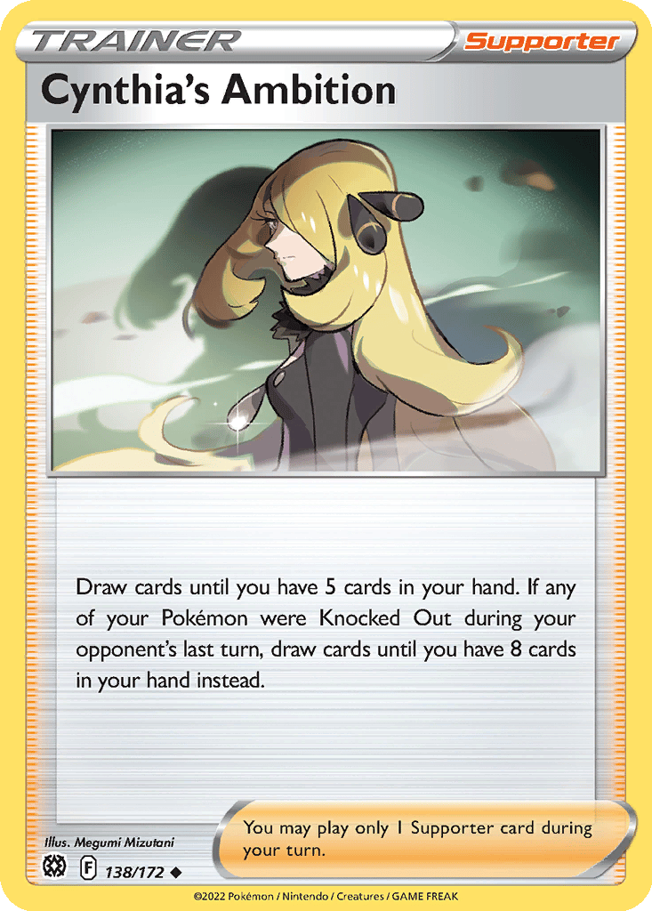 Cynthia's Ambition card