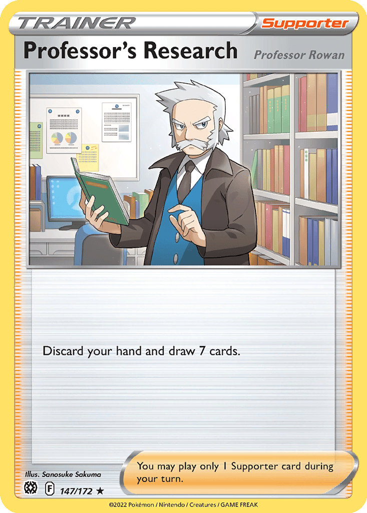 Professor's Research (Professor Rowan) card
