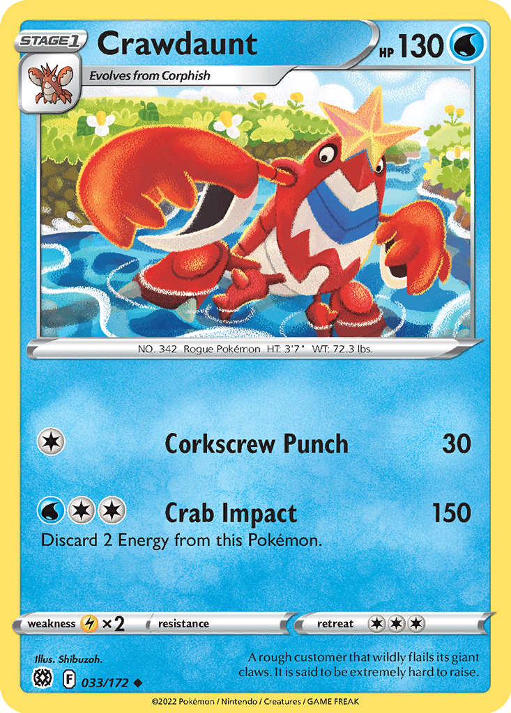 Crawdaunt Cards | Dex - for TCG Collectors