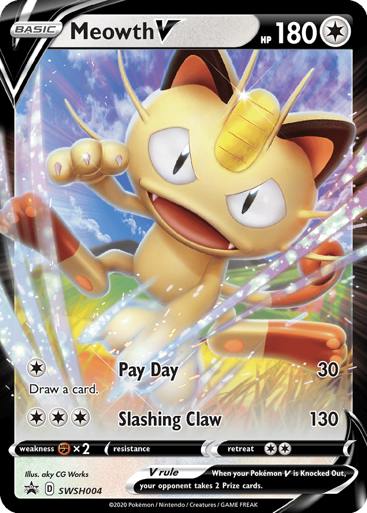 Meowth V card