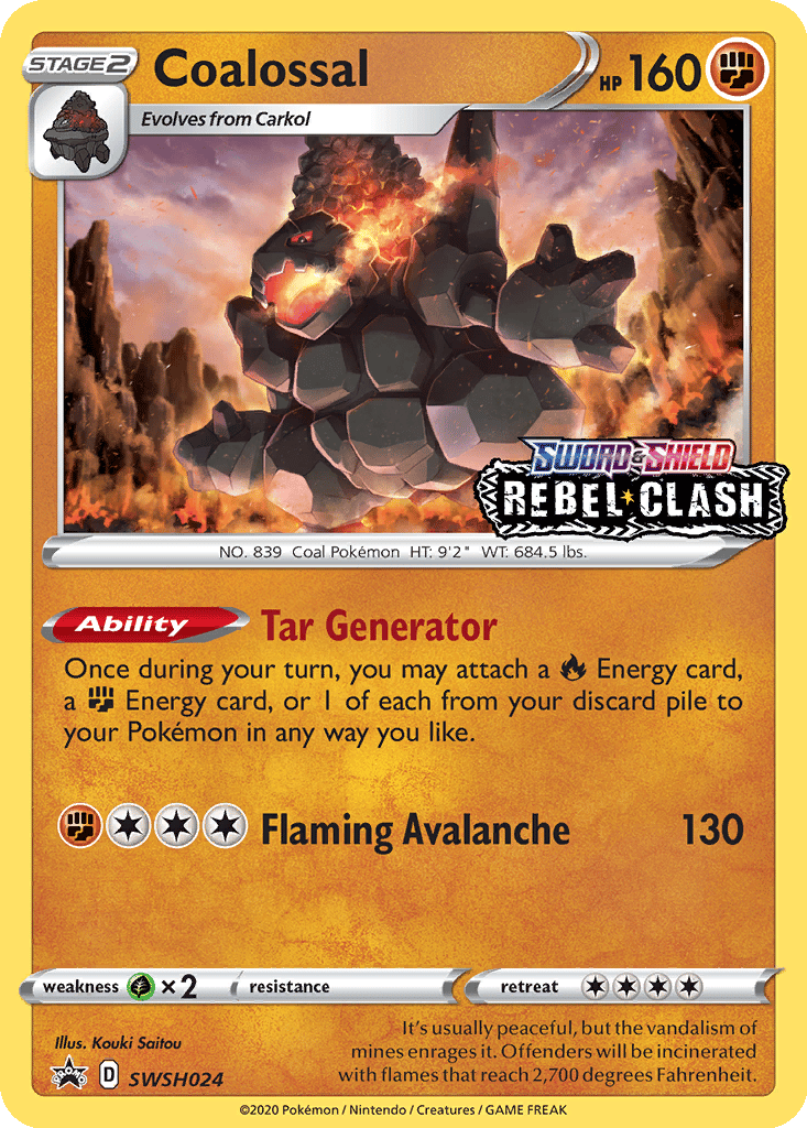 Coalossal card