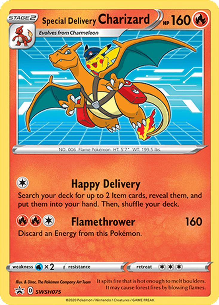 Special Delivery Charizard card
