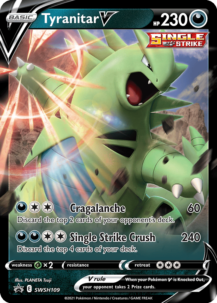 Tyranitar V card
